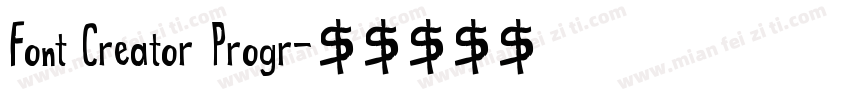 Font Creator Progr字体转换